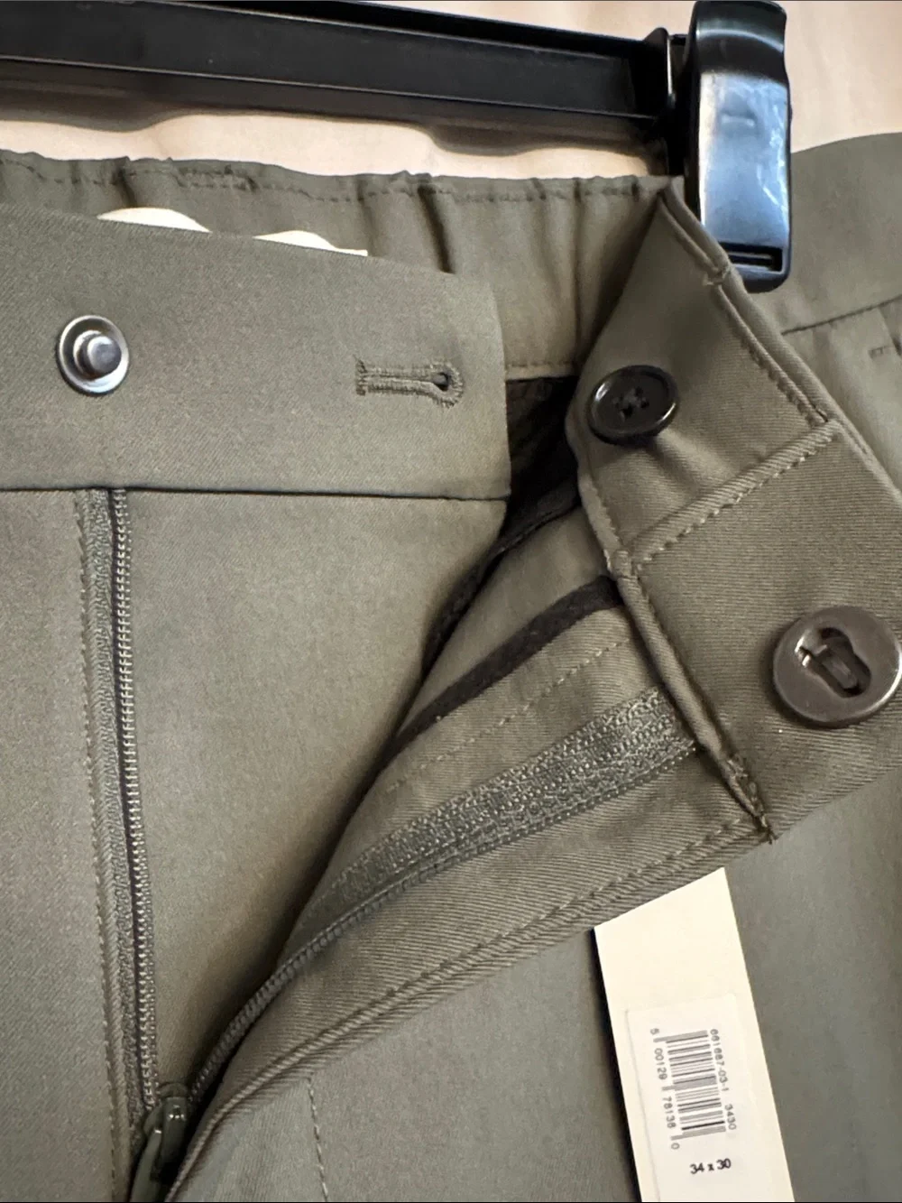 Banana Republic Athletic Slim Fit Performance Pant, Size 34X30, Color Olive